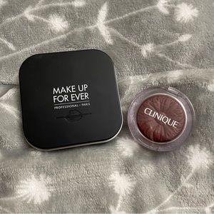 CLINIQUE | Cheek Pop | Cola Pop & MAKE UP FOR EVER | blush and large palette